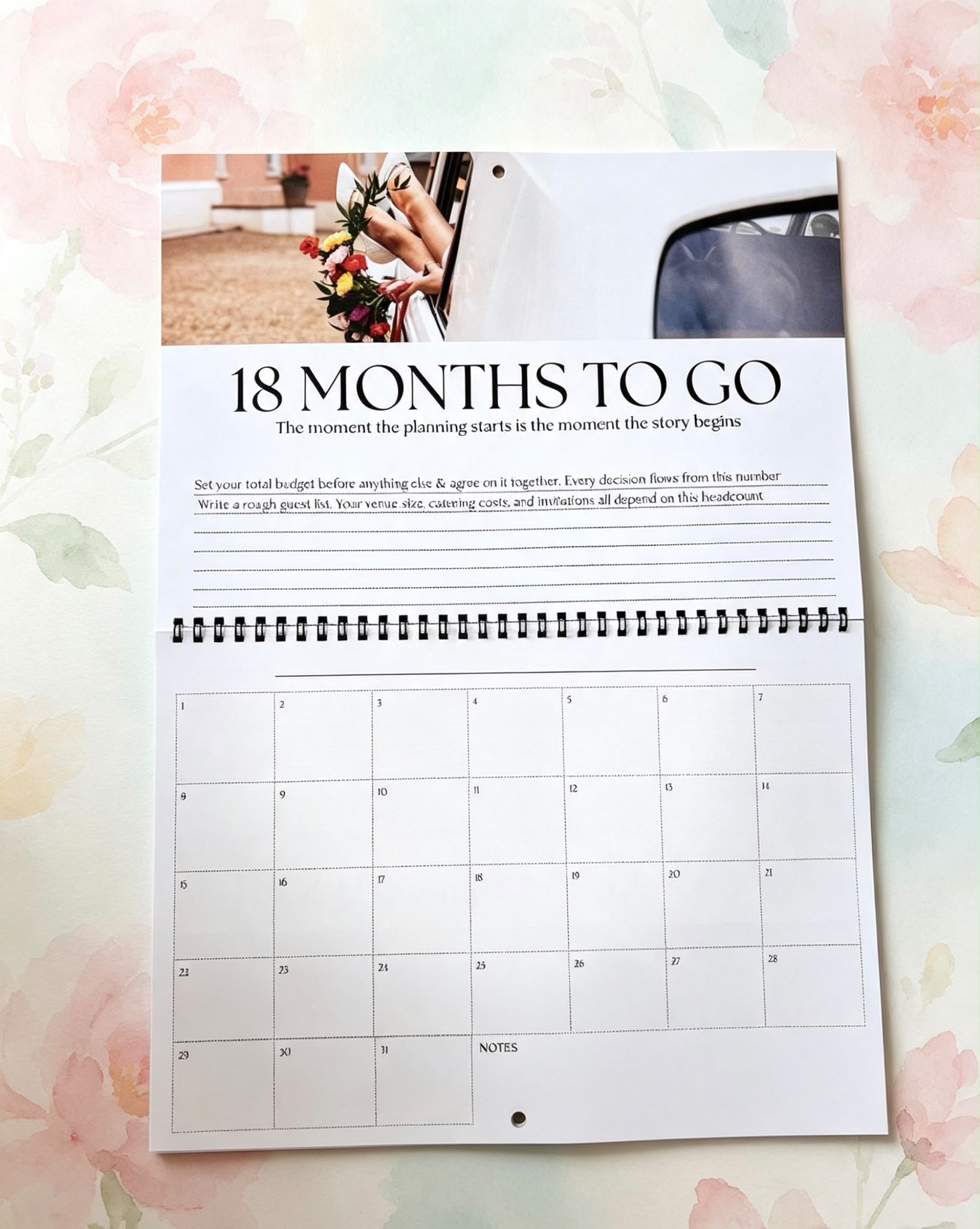 From Engaged To I Do. Wedding Planning Calendar for engaged couples - Image 6
